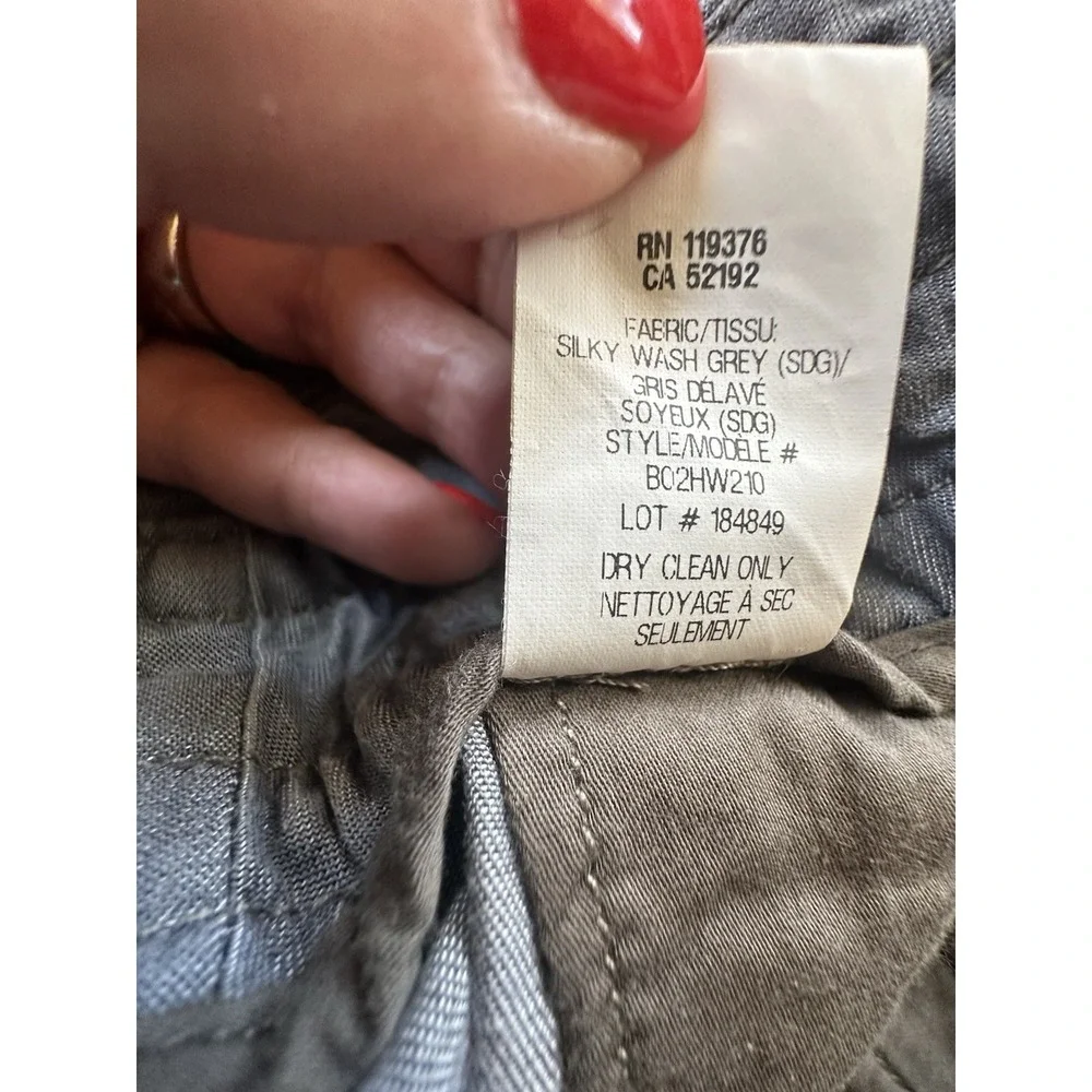 Helmut Lang Silky Wash Grey Shorts Woman's Size‎ 26 Tencel Soft
